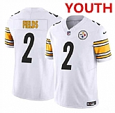 Youth Pittsburgh Steelers #2 Justin Fields White 2023 F.U.S.E. Vapor Untouchable Limited Football Stitched Jersey Dzhi,baseball caps,new era cap wholesale,wholesale hats