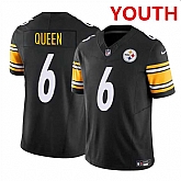 Youth Pittsburgh Steelers #6 Patrick Queen Black F.U.S.E. Vapor Untouchable Limited Football Stitched Jersey Dzhi,baseball caps,new era cap wholesale,wholesale hats