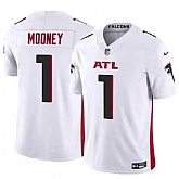 Men & Women & Youth Atlanta Falcons #1 Darnell Mooney White 2024 F.U.S.E. Vapor Untouchable Limited Football Stitched Jersey,baseball caps,new era cap wholesale,wholesale hats
