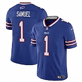 Men & Women & Youth Buffalo Bills #1 Curtis Samuel Blue Vapor Untouchable Limited Football Stitched Jersey,baseball caps,new era cap wholesale,wholesale hats