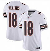 Men & Women & Youth Chicago Bears #18 Caleb Williams White 2024 Draft Vapor Football Stitched Jersey