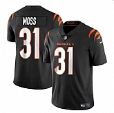 Men & Women & Youth Cincinnati Bengals #31 Zack Moss Black Vapor Untouchable Limited Stitched Jersey,baseball caps,new era cap wholesale,wholesale hats