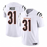 Men & Women & Youth Cincinnati Bengals #31 Zack Moss White Vapor Untouchable Limited Stitched Jersey,baseball caps,new era cap wholesale,wholesale hats