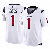 Men & Women & Youth Houston Texans #1 Stefon Diggs White 2024 F.U.S.E Vapor Untouchable Limited Football Stitched Jersey,baseball caps,new era cap wholesale,wholesale hats