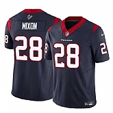 Men & Women & Youth Houston Texans #28 Joe Mixon Navy 2024 F.U.S.E. Vapor Untouchable Football Stitched Jersey,baseball caps,new era cap wholesale,wholesale hats