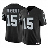 Men & Women & Youth Las Vegas Raiders #15 Gardner Minshew II Black 2024 F.U.S.E. Football Stitched Jersey,baseball caps,new era cap wholesale,wholesale hats