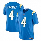 Men & Women & Youth Los Angeles Chargers #4 Gus Edwards Light Blue Vapor Limited Football Stitched Jersey,baseball caps,new era cap wholesale,wholesale hats