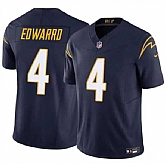 Men & Women & Youth Los Angeles Chargers #4 Gus Edwards Navy 2024 F.U.S.E. Vapor Limited Football Stitched Jersey,baseball caps,new era cap wholesale,wholesale hats