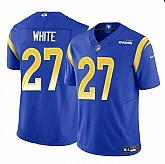 Men & Women & Youth Los Angeles Rams #27 Tre'Davious White Blue 2024 F.U.S.E. Vapor Untouchable Football Stitched Jersey,baseball caps,new era cap wholesale,wholesale hats