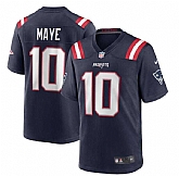 Men & Women & Youth New England Patriots #10 Drake Maye Nike Navy Vapor Untouchable Limited Jersey