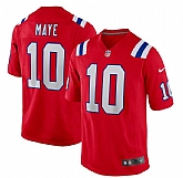 Men & Women & Youth New England Patriots #10 Drake Maye Nike Red Alternate Vapor Limited Jersey