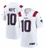Men & Women & Youth New England Patriots #10 Drake Maye Nike White Vapor Untouchable Limited Jersey,baseball caps,new era cap wholesale,wholesale hats