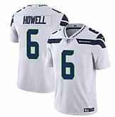 Men & Women & Youth Seattle Seahawks #6 Sam Howell White Vapor Limited Football Stitched Jersey