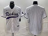 Men's Colorado Rockies Blank White With Patch Cool Base Stitched Baseball Jersey,baseball caps,new era cap wholesale,wholesale hats