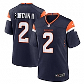 Men's Denver Broncos #2 Pat Surtain II Navy 2024 Game Stitched Jersey Dzhi,baseball caps,new era cap wholesale,wholesale hats