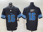 Men's Detroit Lions #16 Jared Goff Black 2024 F.U.S.E. 2nd Alternate Vapor Limited Football Stitched Jersey,baseball caps,new era cap wholesale,wholesale hats