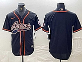Men's Houston Astros Blank Black With Patch Cool Base Stitched Baseball Jersey,baseball caps,new era cap wholesale,wholesale hats