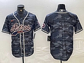 Men's Houston Astros Blank Gray Camo Cool Base Stitched Jersey
