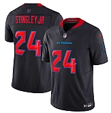 Men's Houston Texans #24 Derek Stingley Jr. Navy 2024 2nd Alternate F.U.S.E Vapor Football Stitched Jersey Dzhi