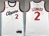 Men's Los Angeles Clippers #2 Kawhi Leonard White Stitched Jersey,baseball caps,new era cap wholesale,wholesale hats