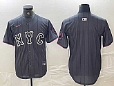 Men's New York Mets Blank Gray 2024 City Connect Cool Base Stitched Jersey,baseball caps,new era cap wholesale,wholesale hats