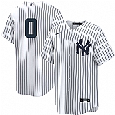 Men's New York Yankees #0 Marcus Stroman No Name White Cool Base Stitched Jersey Dzhi