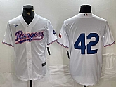 Men's Texas Rangers #42 Jackie Robinson White Cool Base Stitched Baseball Jersey,baseball caps,new era cap wholesale,wholesale hats