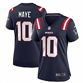 Women's New England Patriots #10 Drake Maye 2024 Draft Navy Football Stitched Jersey Dzhi,baseball caps,new era cap wholesale,wholesale hats