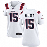 Women's New England Patriots #15 Ezekiel Elliott White Stitched Jersey Dzhi,baseball caps,new era cap wholesale,wholesale hats