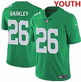 Youth Philadelphia Eagles #26 Saquon Barkley Kelly Green Vapor Untouchable Limited Stitched Jersey Dzhi