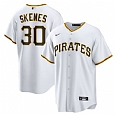 Men's Pittsburgh Pirates #30 Paul Skenes Nike White Home Replica Player Jersey,baseball caps,new era cap wholesale,wholesale hats