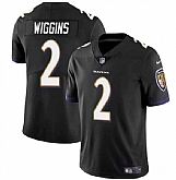 Men & Women & Youth Baltimore Ravens #2 Nate Wiggins Black 2024 Draft Vapor Limited Jersey,baseball caps,new era cap wholesale,wholesale hats