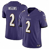 Men & Women & Youth Baltimore Ravens #2 Nate Wiggins Purple 2024 Draft F.U.S.E. Vapor Limited Jersey,baseball caps,new era cap wholesale,wholesale hats