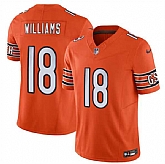 Men & Women & Youth Chicago Bears #18 Caleb Williams Orange 2024 Draft F.U.S.E. Vapor Stitched Jersey,baseball caps,new era cap wholesale,wholesale hats