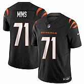 Men & Women & Youth Cincinnati Bengals #71 Amarius Mims Black 2024 Draft F.U.S.E Vapor Untouchable Limited Stitched Jersey,baseball caps,new era cap wholesale,wholesale hats