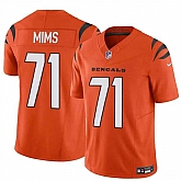 Men & Women & Youth Cincinnati Bengals #71 Amarius Mims Orange 2024 Draft F.U.S.E Vapor Untouchable Limited Stitched Jersey,baseball caps,new era cap wholesale,wholesale hats