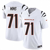 Men & Women & Youth Cincinnati Bengals #71 Amarius Mims White 2024 Draft F.U.S.E Vapor Untouchable Limited Stitched Jersey,baseball caps,new era cap wholesale,wholesale hats