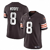 Men & Women & Youth Cleveland Browns #8 Elijah Moore Brown Vapor Limited Stitched Jersey,baseball caps,new era cap wholesale,wholesale hats