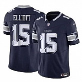 Men & Women & Youth Dallas Cowboys #15 Ezekiel Elliott Navy 2023 F.U.S.E Vapor Untouchable Limited Stitched Jersey,baseball caps,new era cap wholesale,wholesale hats