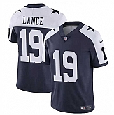 Men & Women & Youth Dallas Cowboys #19 Trey Lance Navy White Thanksgiving Vapor Untouchable Limited Stitched Jersey,baseball caps,new era cap wholesale,wholesale hats