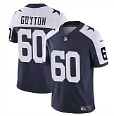 Men & Women & Youth Dallas Cowboys #60 Tyler Guyton Navy White 2024 Draft Vapor Untouchable Thanksgiving Limited Stitched Jersey,baseball caps,new era cap wholesale,wholesale hats