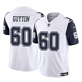 Men & Women & Youth Dallas Cowboys #60 Tyler Guyton White 2024 Draft F.U.S.E Color Rush Limited Stitched Jersey,baseball caps,new era cap wholesale,wholesale hats