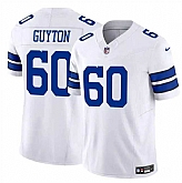 Men & Women & Youth Dallas Cowboys #60 Tyler Guyton White 2024 F.U.S.E Draft Vapor Untouchable Limited Stitched Jersey,baseball caps,new era cap wholesale,wholesale hats