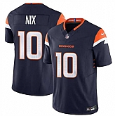 Men & Women & Youth Denver Broncos #10 Bo Nix Navy 2024 Draft F.U.S.E. Alternate Vapor Limited Stitched Jersey,baseball caps,new era cap wholesale,wholesale hats