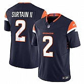 Men & Women & Youth Denver Broncos #2 Pat Surtain II Navy 2024 Draft F.U.S.E. Vapor Limited Stitched Jersey,baseball caps,new era cap wholesale,wholesale hats