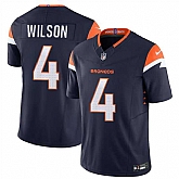 Men & Women & Youth Denver Broncos #4 Zach Wilson Navy 2024 F.U.S.E. AlternateVapor Limited Stitched Jersey,baseball caps,new era cap wholesale,wholesale hats