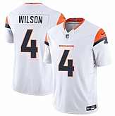 Men & Women & Youth Denver Broncos #4 Zach Wilson White 2024 F.U.S.E. Vapor Limited Stitched Jersey,baseball caps,new era cap wholesale,wholesale hats