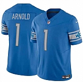 Men & Women & Youth Detroit Lions #1 Terrion Arnold Blue 2024 Draft F.U.S.E. Vapor Untouchable Limited Stitched Jersey,baseball caps,new era cap wholesale,wholesale hats