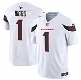 Men & Women & Youth Houston Texans #1 Stefon Diggs White 2024 Vapor F.U.S.E. Limited Stitched Jersey,baseball caps,new era cap wholesale,wholesale hats