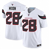 Men & Women & Youth Houston Texans #28 Joe Mixon White 2024 Vapor F.U.S.E. Limited Stitched Jersey,baseball caps,new era cap wholesale,wholesale hats